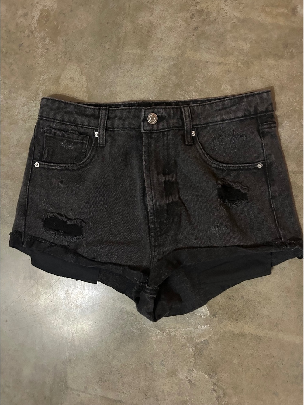 Wild Fable black distressed high rise shorts